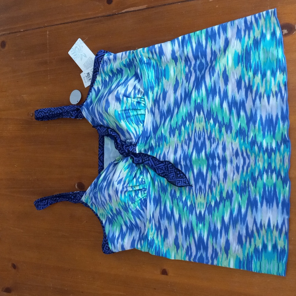 NWT Beach Diva Tankini Top Womans Size 22W